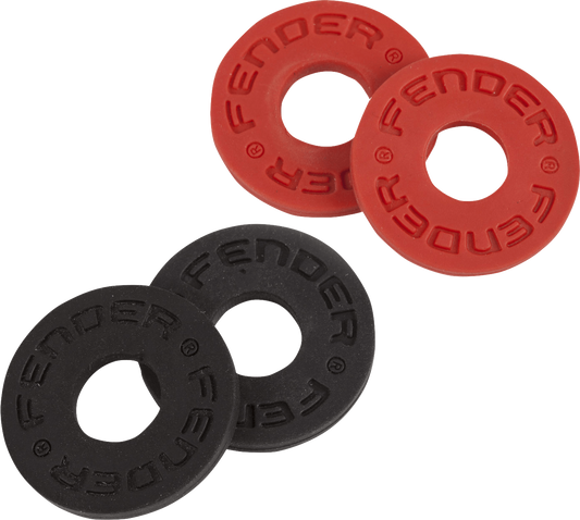 Fender Strap Blocks 4-Pack in Black 2 and Red 2