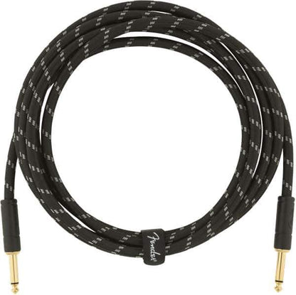 Fender Deluxe Series Instrument Cable 10ft in Black Tweed