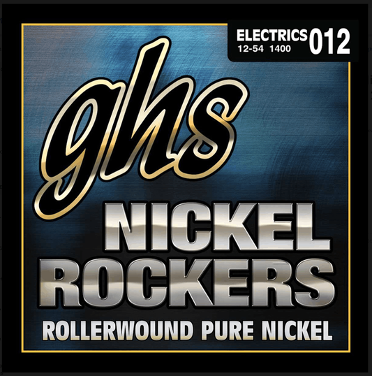 GHS 1400 Nickel Rockers Wound 3rd Electric Guitar Strings 12-54 Gauge
