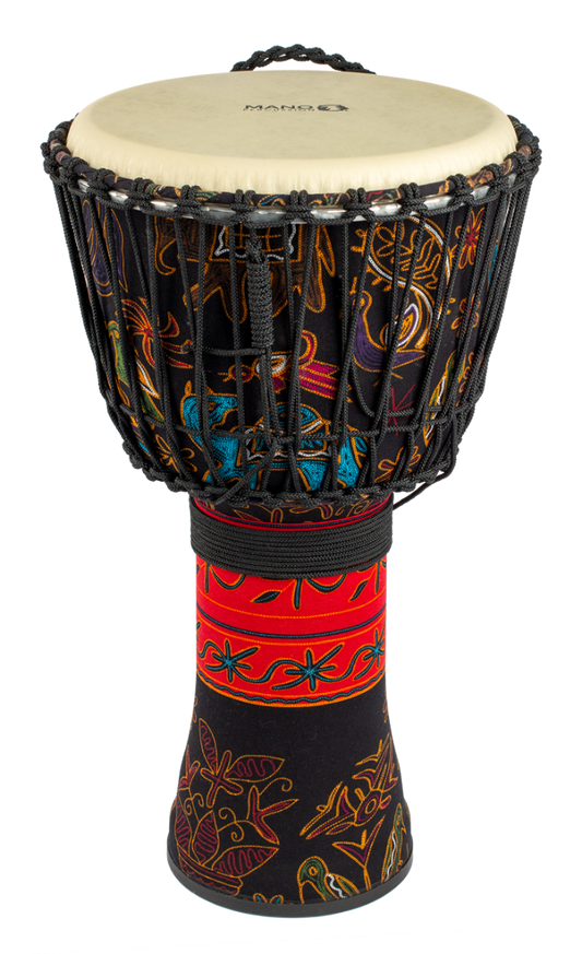Mano Percussion 12" Rope Tunable Djembe in Passion Flower Finish