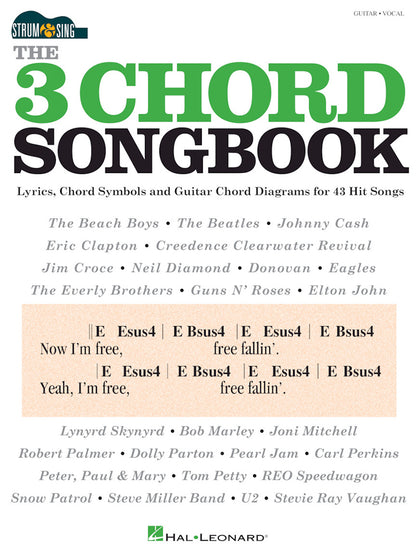 The 3 Chord Songbook Strum & Sing Guitar