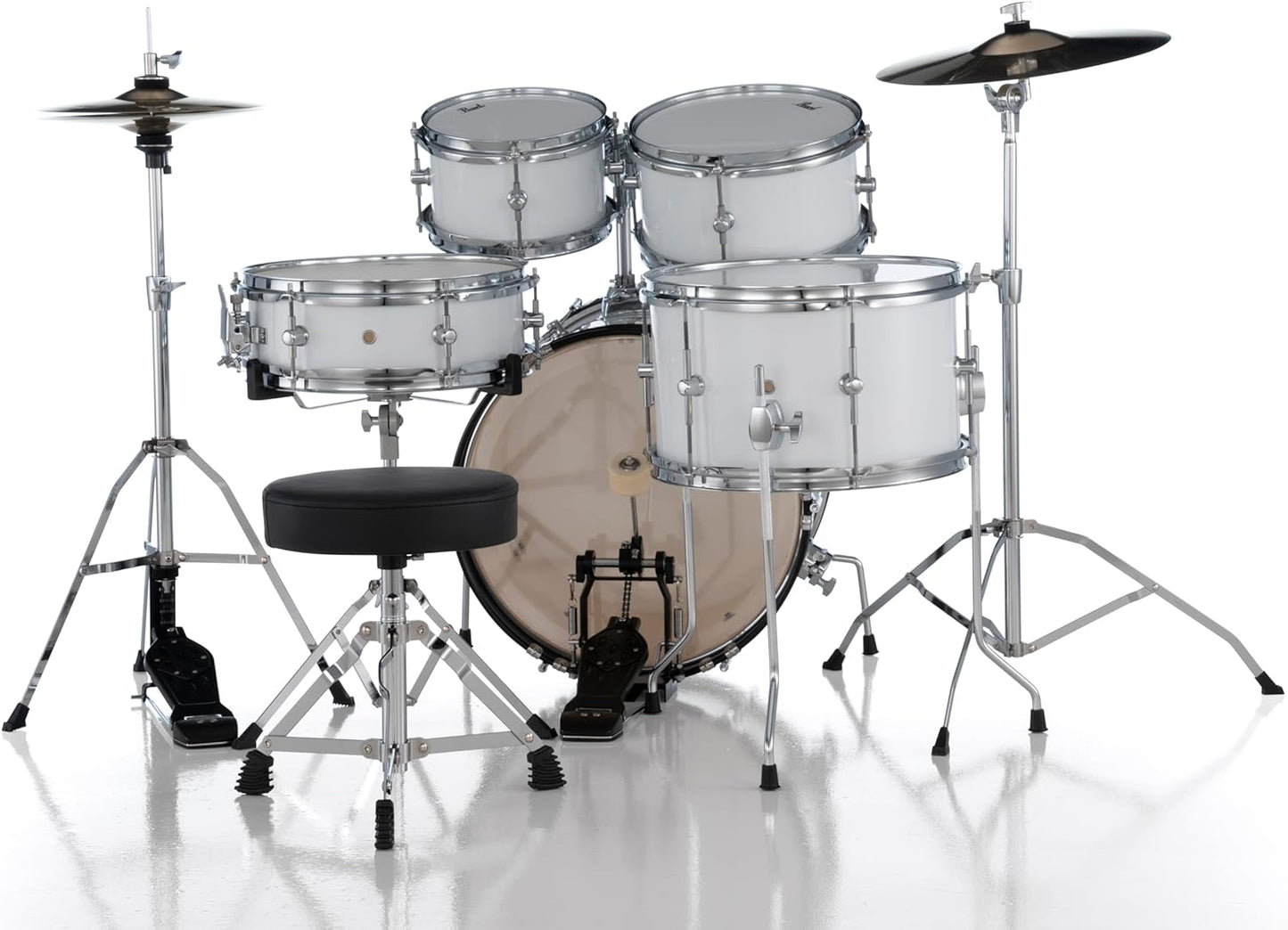 Pearl Roadshow Junior 5 Piece Drum Kit in Pure White