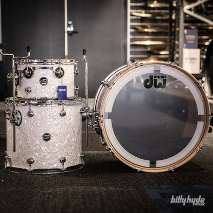 DW Performance Series Finish Ply 3-Piece Drum Kit in White Marine
