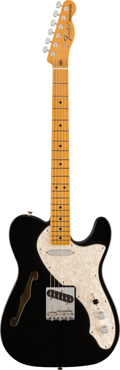 Fender Vintera II '60s Telecaster Thinline, Maple Fingerboard in Black