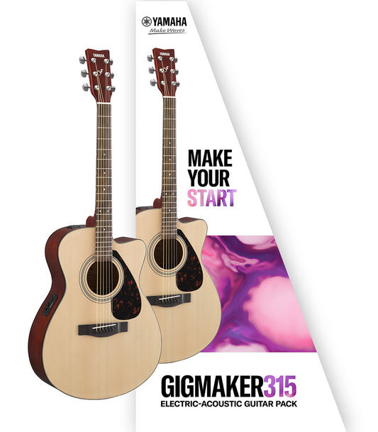 Yamaha GIGMAKER 315 Electric Acoustic Guitar Pack in Natural