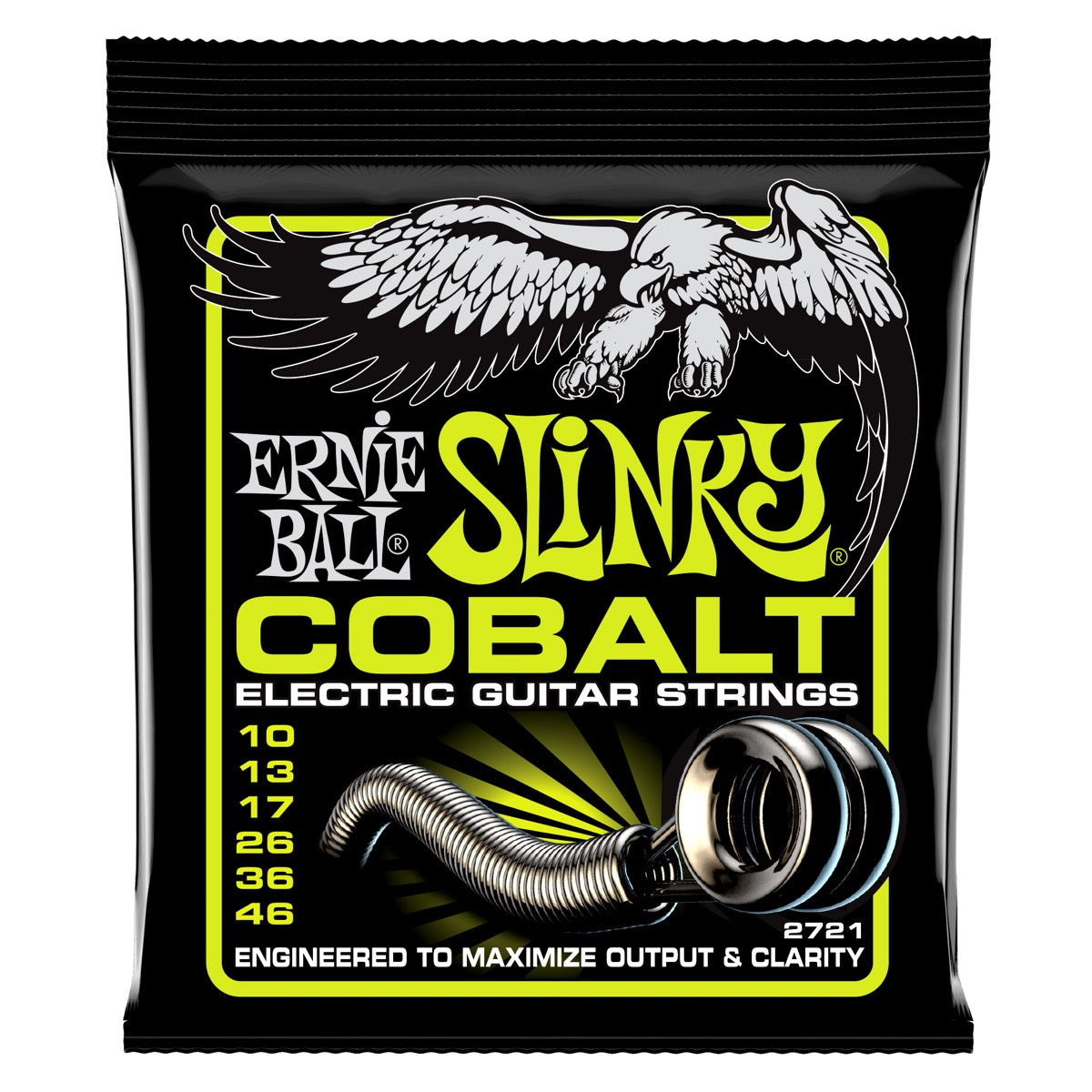 Ernie Ball Regular Slinky Cobalt Electric Guitar Strings 10-46