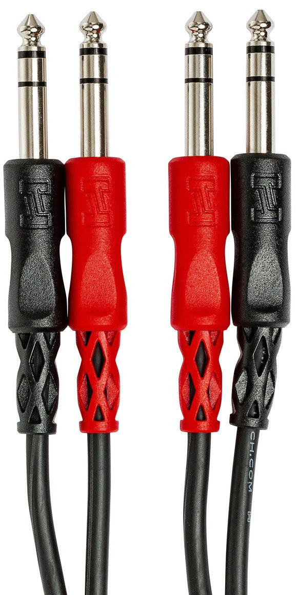 HOSA CSS204 Stereo Interconnect Dual Cable 1/4" TRS to Same