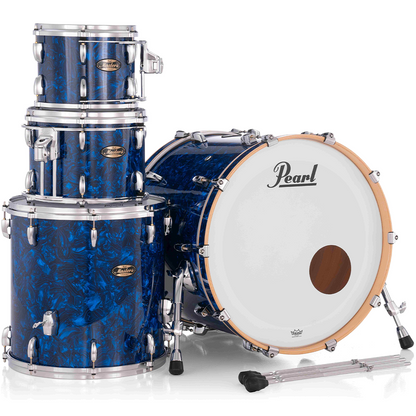 Pearl Masters Maple Gum 4-Piece Shell Pack in Blue Abalone