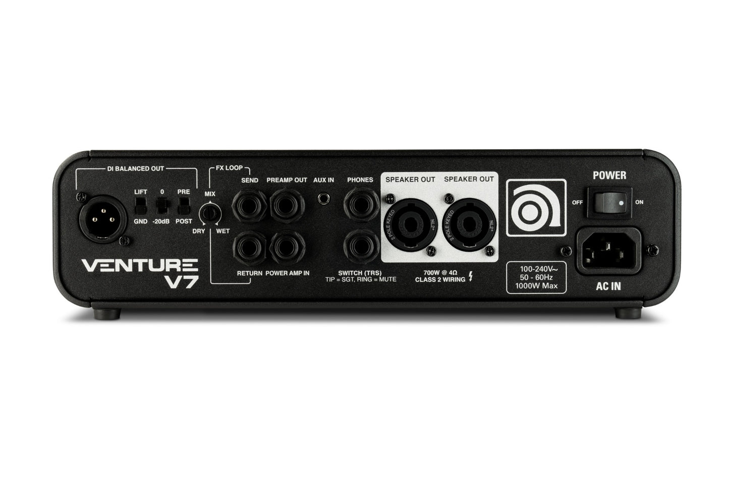 Ampeg Venture V7 700W Bass Amplifier Head