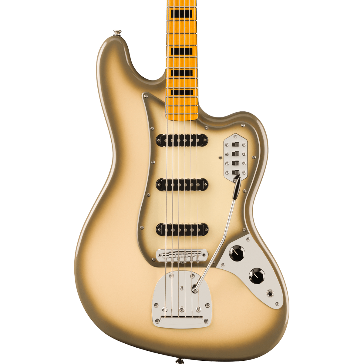 Squier FSR Classic Vibe™ Bass VI, Maple Fingerboard, Black Pickguard in Antigua