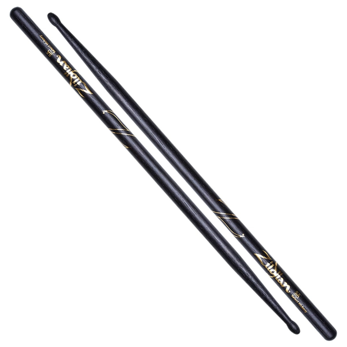 Zildjian 5A Black Hickory Drumsticks