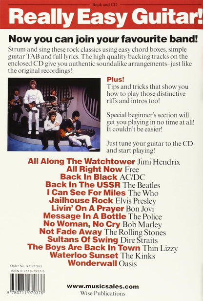 Really Easy Guitar Rock Classics Guitar Tab BK/CD