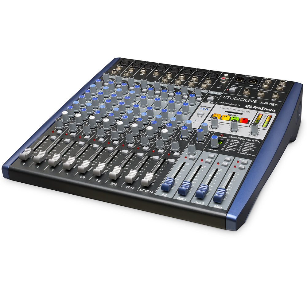 PreSonus StudioLive AR12c 12 channel USB C Compatible Audio Interface / Mixer / Recorder