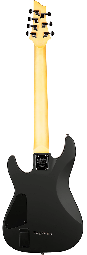 Schecter Demon 7 7 String Electric Guitar in Aged Black Satin