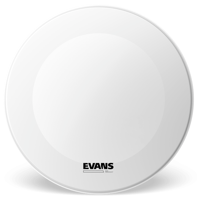 Evans EQ3 Resonant Coated White No Port 26" Bass Drum Head