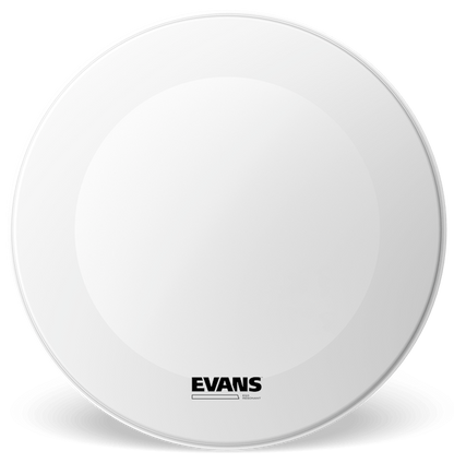 Evans EQ3 Resonant Coated White No Port 26" Bass Drum Head