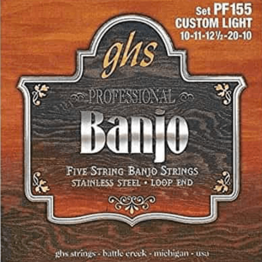 GHS PF155 5 String Banjo 10-20/10