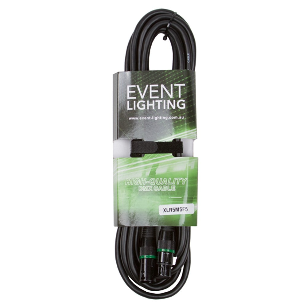 Event Lighting XLR5M5F5 - 5-pin DMX Cable (5m)