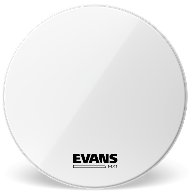Evans MX1 White Marching 30" Bass Drum Head