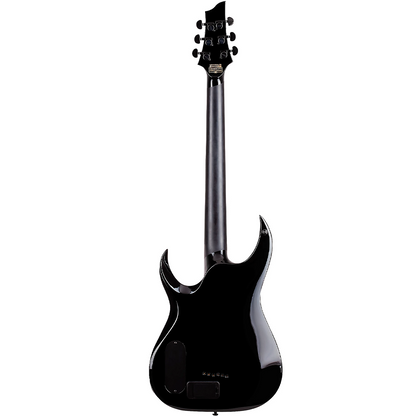 Schecter Sunset-6 Red Dawn Electric Guitar in Gloss Black