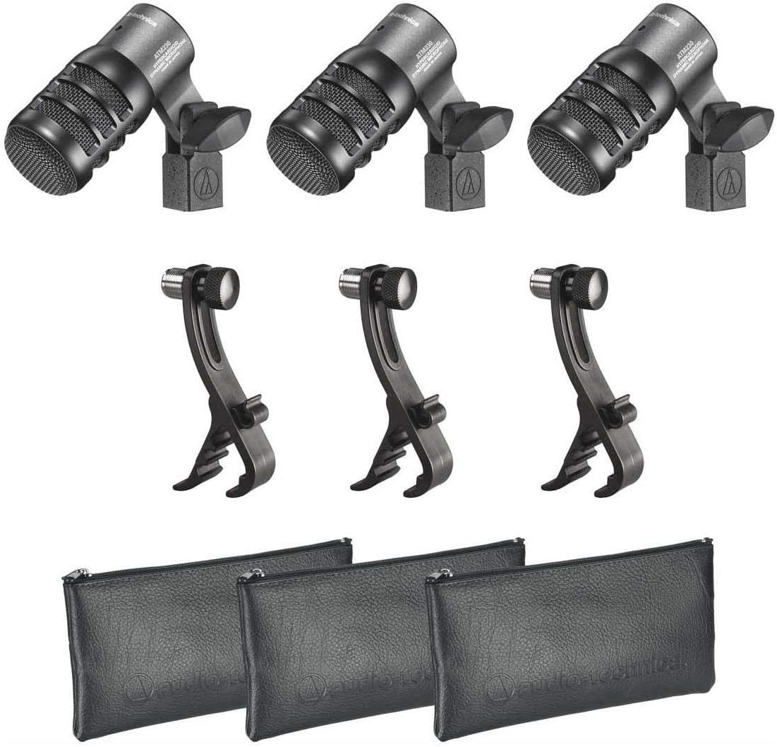 Audio Technica ATM230PK Dynamic Instrument Microphones 3 Pack