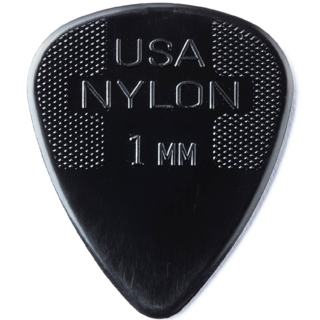 Jim Dunlop Nylon Standard Guitar Pick 1.0mm 12 Pack in Black