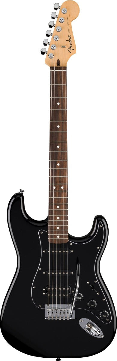 Fender Standard Stratocaster HSS, Laurel Fingerboard in Black Pickguard in Black