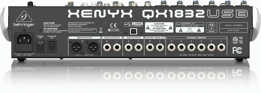 Behringer XENYX QX1832USB Mixer