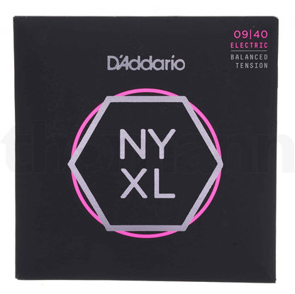 D'Addario NYXL0940BT Nickel Wound Electric Guitar Strings Super Light 09-40 Gauge