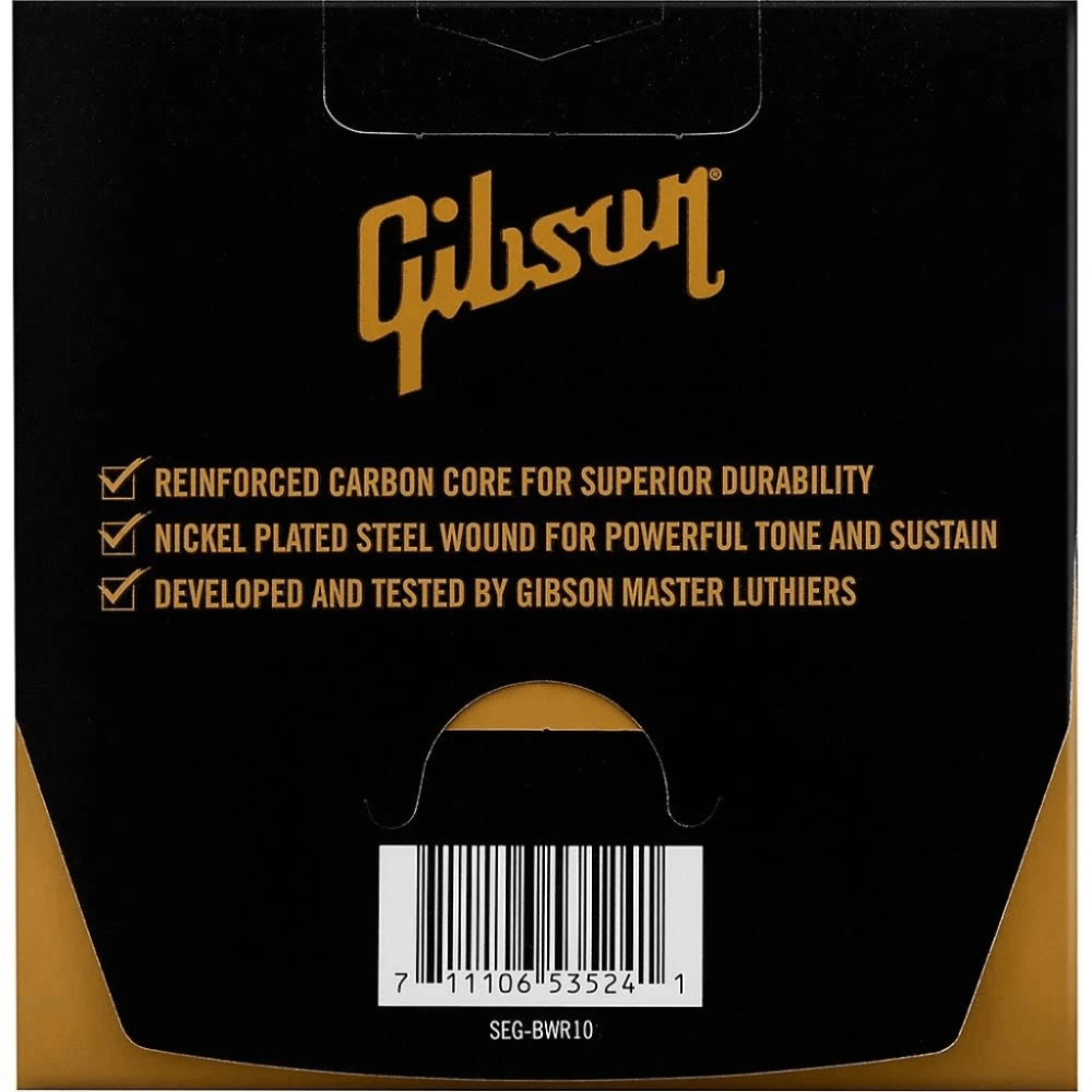 Gibson Brite Wire Reinforced Electric Guitar Strings Light 10-46 Gauge