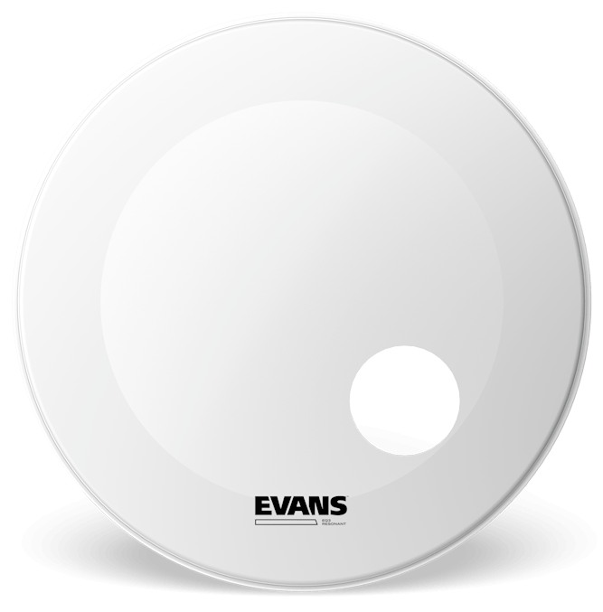 Evans EQ3 Resonant Coated White 24" Bass Drum Head