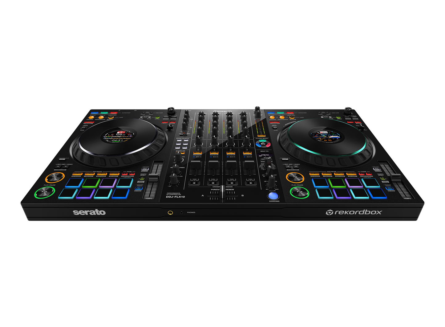 Pioneer DJ DDJFLX10 4 Channel Performance DJ Controller for Multiple DJ Applications in Black