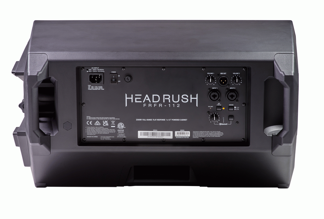HeadRush FRFR-112 MKII Full-Range Flat-Response Cabinet for Guitarists and Bassists w/Bluetooth