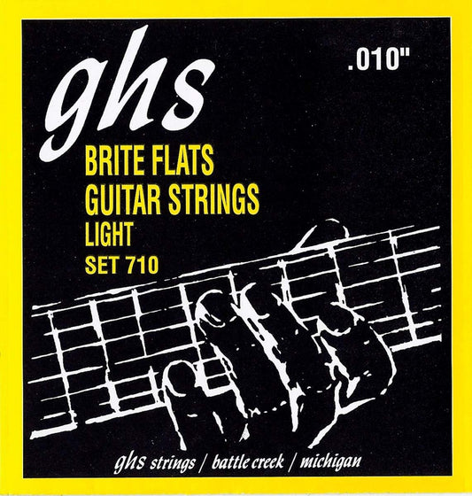 GHS 710 Brite Flats Electric Guitar Strings Light 10-46 Gauge