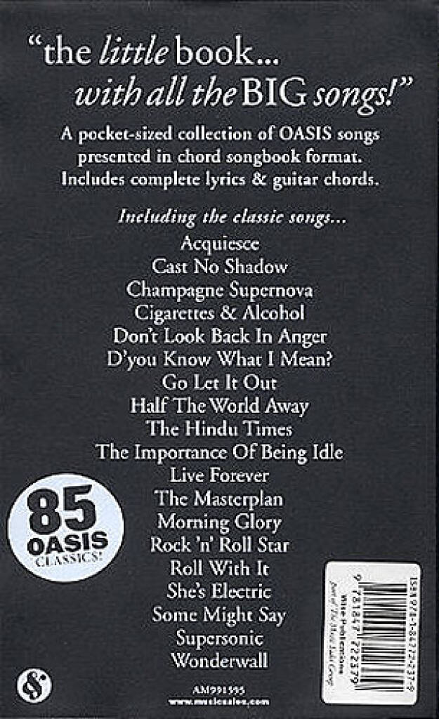 The Little Black Song Book Of Oasis