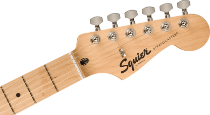 Squier FSR Squier Sonic Stratocaster, Maple Fingerboard, White Pickguard in Tahitian Coral