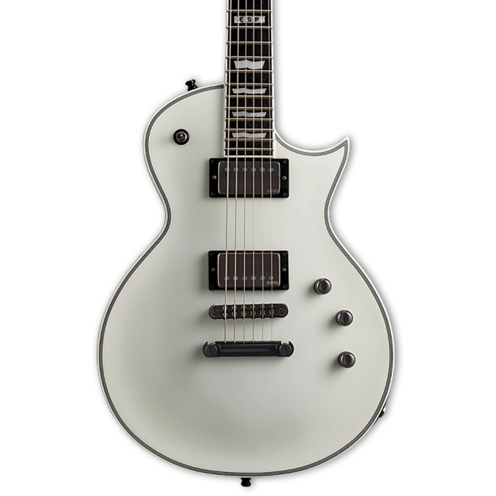 ESP E II Eclipse in Snow White Satin