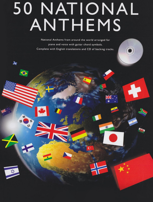 50 National Anthems Book & CD