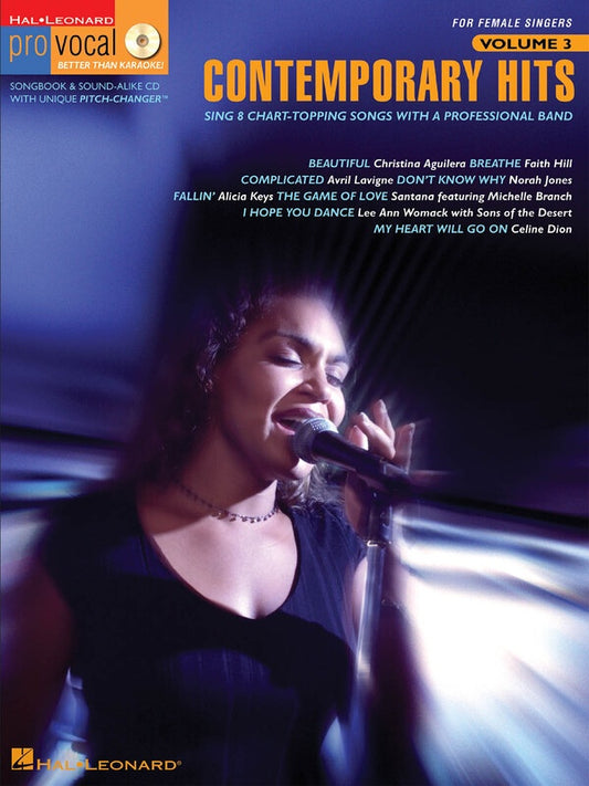 Contemporary Hits Pro Vocal Womens Volume 3 BK/CD