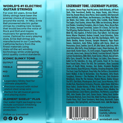 Ernie Ball Mighty Slinky Nickel Wound Electric Guitar Strings 3 Pk 8.5-40 Gauge