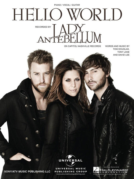 Lady Antebellum Hello World PVG Single Sheet