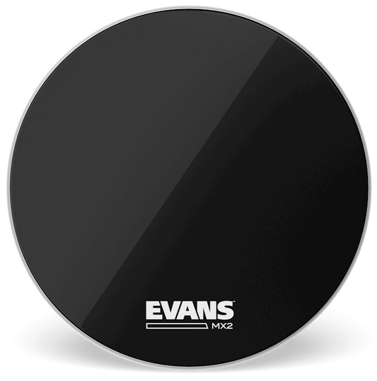 Evans MX2 Black Marching 24" Bass Drum Head