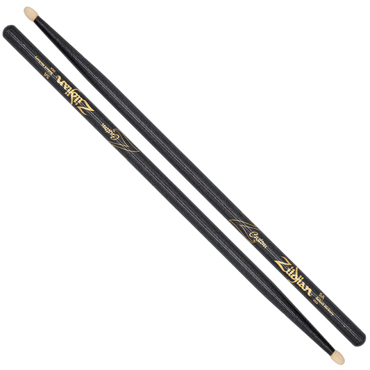 Zildjian Z Custom Limited Edition Wood Tip 5A Drumsticks in Black Chroma