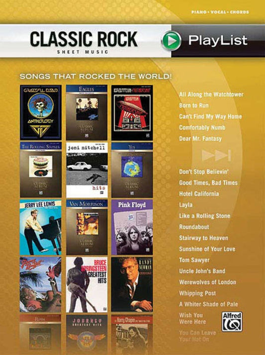 Classic Rock Sheet Music Playlist Series PVG
