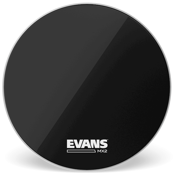 Evans MX2 Black Marching 28" Bass Drum Head