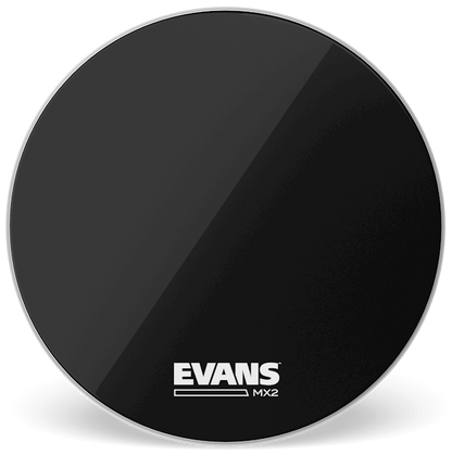 Evans MX2 Black Marching 28" Bass Drum Head