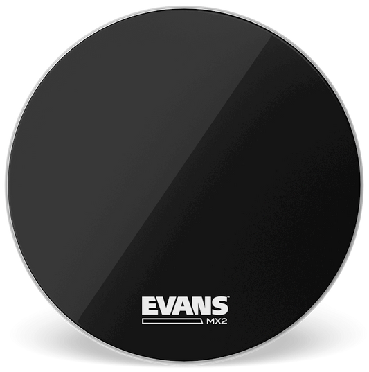 Evans MX2 Black Marching 28" Bass Drum Head