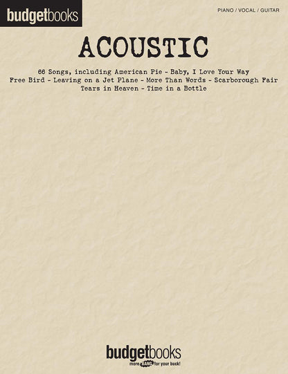 Acoustic Budget Books PVG
