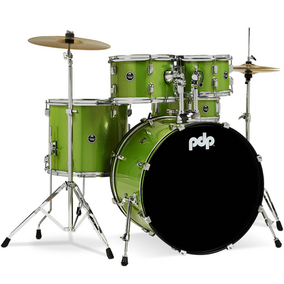 PDP Centerstage 5-Piece Drum Set in Electric Green Sparkle