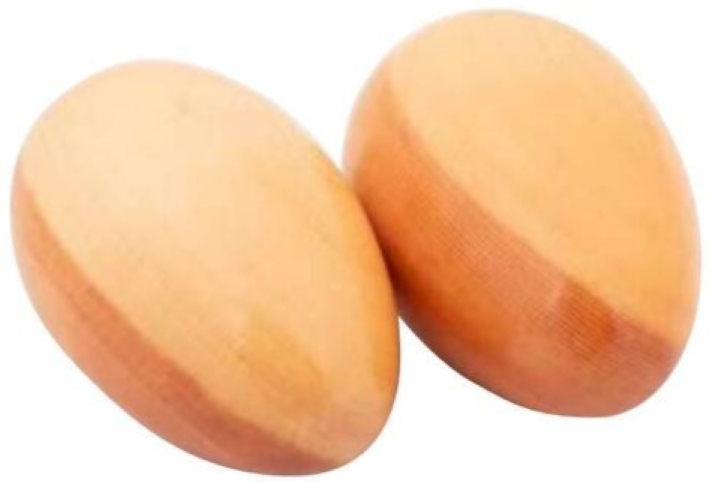 Mano Percussion Large Wooden Egg Maracas Pair